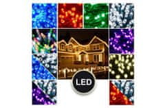 CoolCeny Vianočné vonkajšie LED reťaze - Efektná svetelná reťaz - 10 metrov - Multicolor