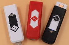 CoolCeny Elektronický USB zapaľovač - Biela
