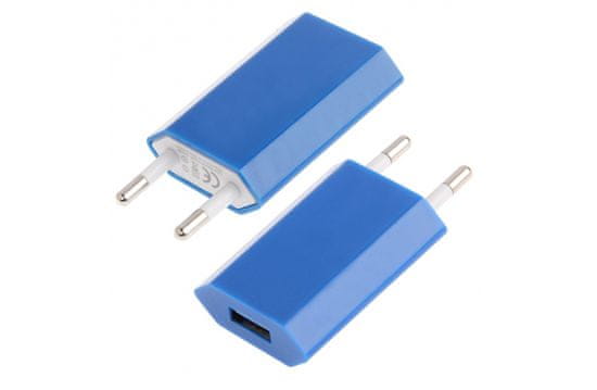 CoolCeny Univerzálny USB Adaptér - nabíjačka 5V / 1A - Modrá