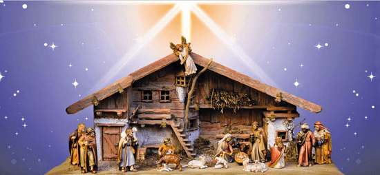 tvorme Zatváracia vianočná pohľadnica s obálkou - Betlehém, ch05