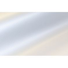 CWFoo Vzorek - 3D Karbonová stříbrná polepová fólie 10x20cm - interiér/exter