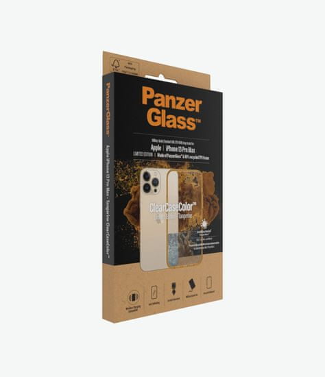 PanzerGlass ClearCaseColor pre Apple iPhone 13 Pro Max 0343, oranžové