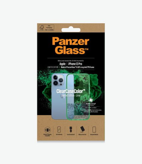 PanzerGlass ClearCaseColor pre Apple iPhone 13 Pro 0339, zelené