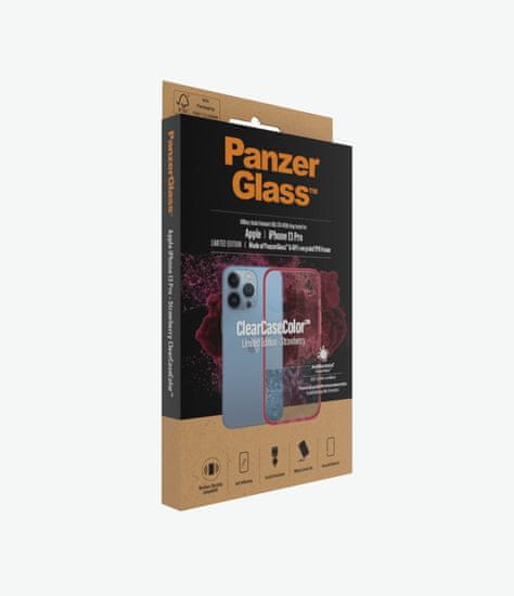 PanzerGlass ClearCaseColor pre Apple iPhone 13 Pro 0340, červená