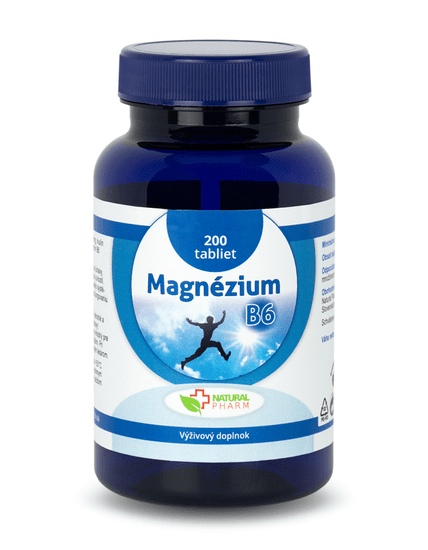 Natural Pharm Magnézium + B6 tablety 200 ks