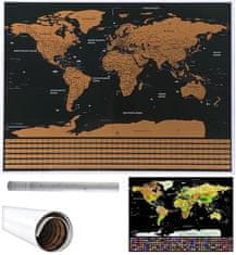 Malatec Svetová škrabacacia mapa