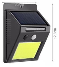 ISO 8814 Nástenné solárne svietidlo s pohybovým senzorom - 48 LED COB