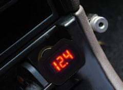 ISO 961 Digitálny voltmeter do auta 12V / 24V