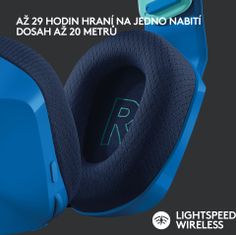 Logitech G733 Lightspeed, modrá (981-000943)