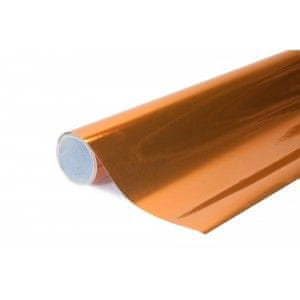 CWFoo chrómovaná zrkadlová 3vrstvová oranžová wrap auto fólia na karosériu