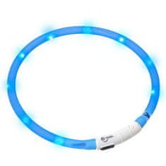 Karlie LED svetelný obojok modrý obvod 20-75 cm