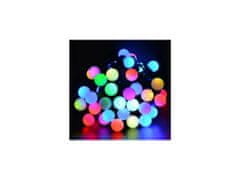 commshop Venkovní vánoční LED světelný řetěz kuličky - 300LED (6m) Modro-bílá