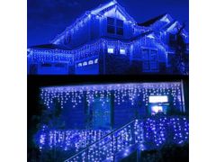 commshop Vonkajšie vianočné LED záves - modrý 60m - 2500 led diód