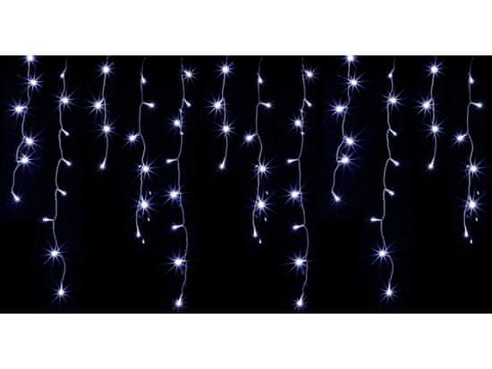 commshop Vonkajšie vianočné LED záves - studená biela 60m - 2500 led diód