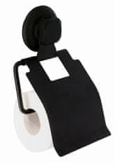 Compactor Držiak na toaletný papier Bestlock Black, systém s prísavkou - bez vŕtania