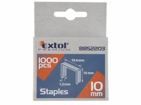 Extol Premium Spony 6mm, 11,3x0,52x0,70mm, balenie 1000ks
