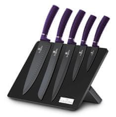 Berlingerhaus Sada nožov v magnetickom stojane 6 ks Purple Metallic Line