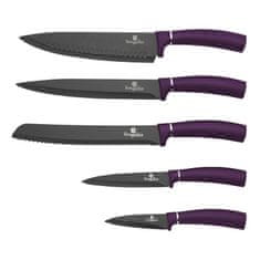 Berlingerhaus Sada nožov v magnetickom stojane 6 ks Purple Metallic Line