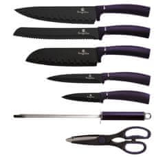 Berlingerhaus Sada nožov v stojane 8 ks Purple Metallic Line