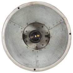 Vidaxl Industriálna závesná lampa 25 W strieborná 19 cm okrúhla E27