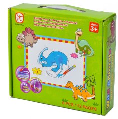 Mac Toys Vyfarbovacie puzzle dinosaury