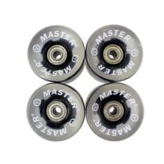 Master kolieska svietiace pre skateboard - 60 x 45 mm - čierne