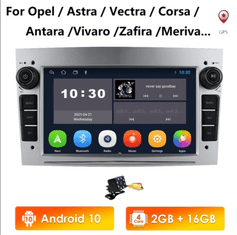 Hizpo 2gb Android 2din Autorádio Opel - Kamera, Gps Navigácia, Rádio Pre Opel Vectra Astra Vivaro Corsa Zafira Meriva Signum Autorádio S Android Gps Navigáciou Bluetooth