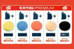 EXTOL Kotúč leštiace penový T40 oranžový, 150 x 30 mm, suchý zips - EXTOL PREMIUM EX8803544