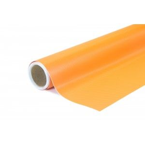 CWFoo 3D Karbonová oranžová wrap auto fólia na karosériu