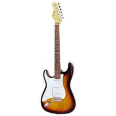 Dimavery ST-203, elektrická gitara ľavoruká, sunburst