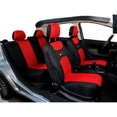 4Car Autopoťahy 4car škoda fabia III s delenou zadnou sedačkou červené
