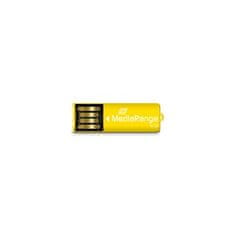 MediaRange USB nano 16GB "kancelárska spinka", žltý; MR976