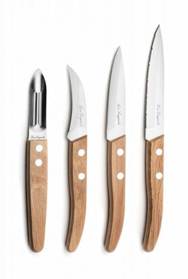 Amefa Súprava nožov 4 ks, prírodné drevo