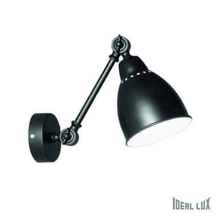Ideal Lux Ideal Lux NEWTON AP1 NERO LAMPA NÁSTENNÁ 027852