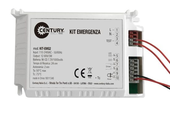 Century CENTURY LED KIT NO modul 2 hod Emergency 110-240VAC CEN KIT-EMG2