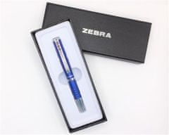 Zebra Guľôčkové pero "SL-F1", modrá, 0,24 mm, teleskopické, kovové, modré telo, 82402-24