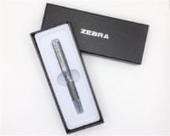 Zebra Guľôčkové pero "SL-F1", modrá, 0,24 mm, teleskopické, kovové, sivé telo 82409-24