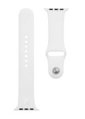 Tactical 499 Silikonový Řemínek pre Apple Watch 1/2/3/4/5/6/7/8/9/SE 42/44/45mm White 8596311073274
