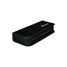 MediaRange úložné púzdro pre 10 USB kľúčov a 5 SD kariet, nylónové, čierna farba; BOX99