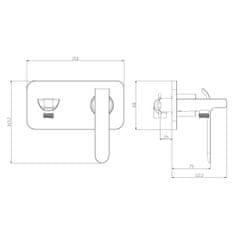 LEMARK LEMARK LM4919CW „MELANGE“ mixér so sprchovým bidetom, vstavaný, chróm / biely (10 ročná záruka)