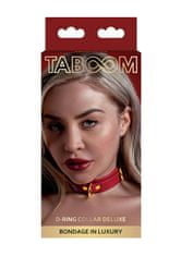taboom TABOOM Bondage In Luxury D-Ring Collar Deluxe (Red)