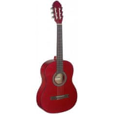 Stagg C430 M RED, klasická gitara 3/4, červená