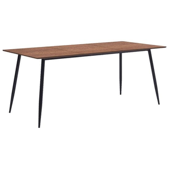 Vidaxl Jedálenský stôl, hnedý 180x90x75 cm, MDF