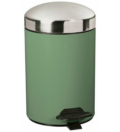 Rossignol SAS Pedálový odpadkový kôš Bonny 91012, 3 L, zelený RAL 6021
