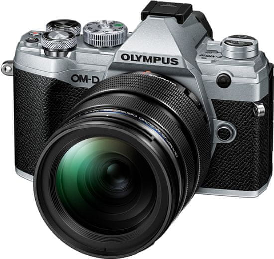 Olympus E-M5 Mark III + 12-40mm PRO (V207090SE020), strieborná/čierna