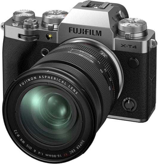 FujiFilm X-T4 + XF16-80mm (16651277), strieborná