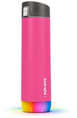 HidrateSpark Steel - Smart Bottle with Straw, 620 ml, Pink (HI-006-015)