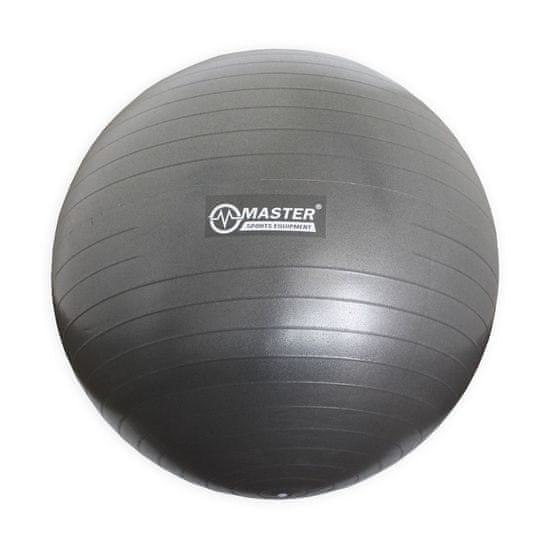 Master gymnastická lopta Super Ball priemer 65 cm - šedá