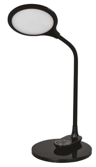 EMOS LED stolná lampa RUBY, čierna
