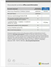 Microsoft Office 2021 pro domácnosti a podnikatele, bez média (T5D-03504)